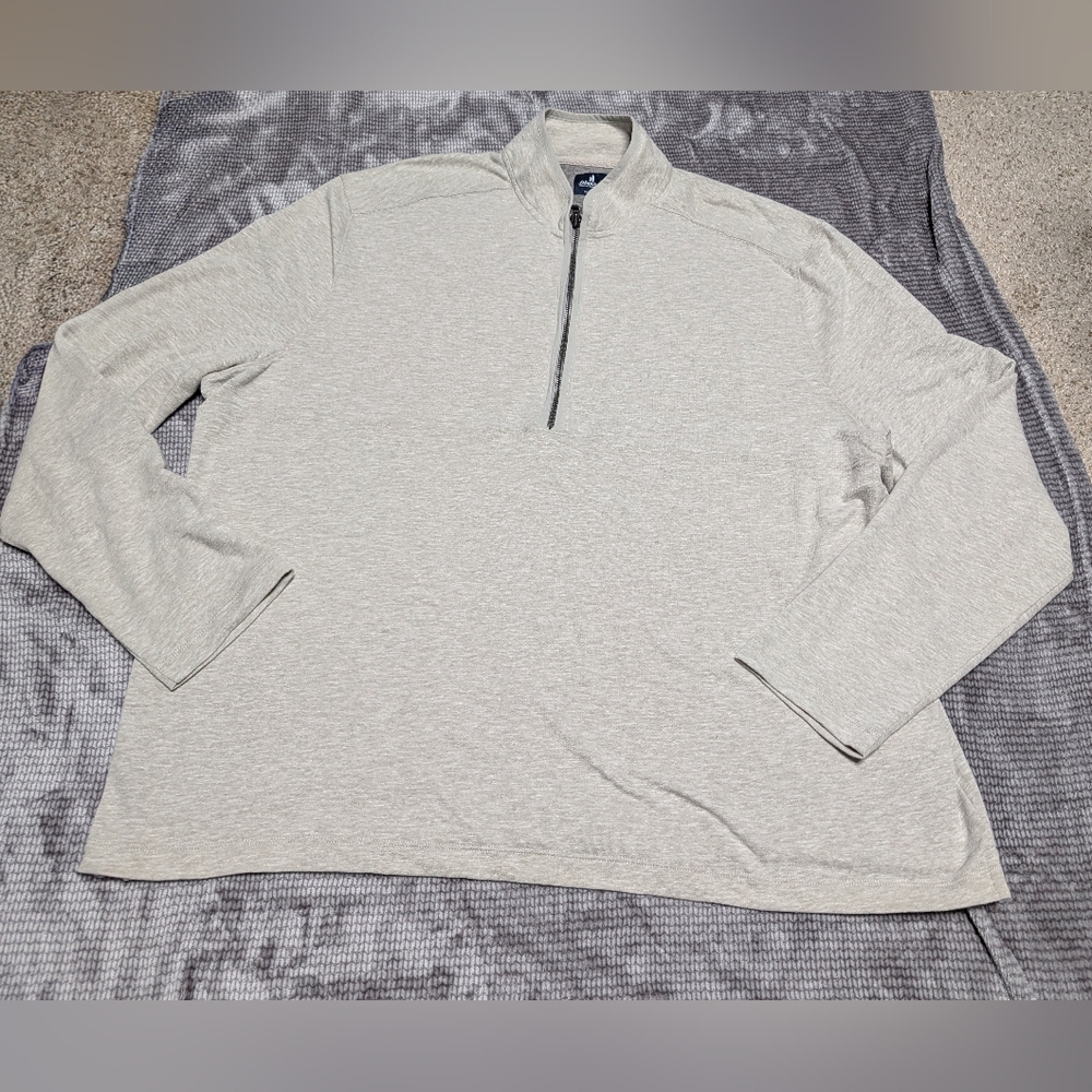 Johnnie - O Men's Sand Quarter-Zip Sweater Sz: XXL NWT